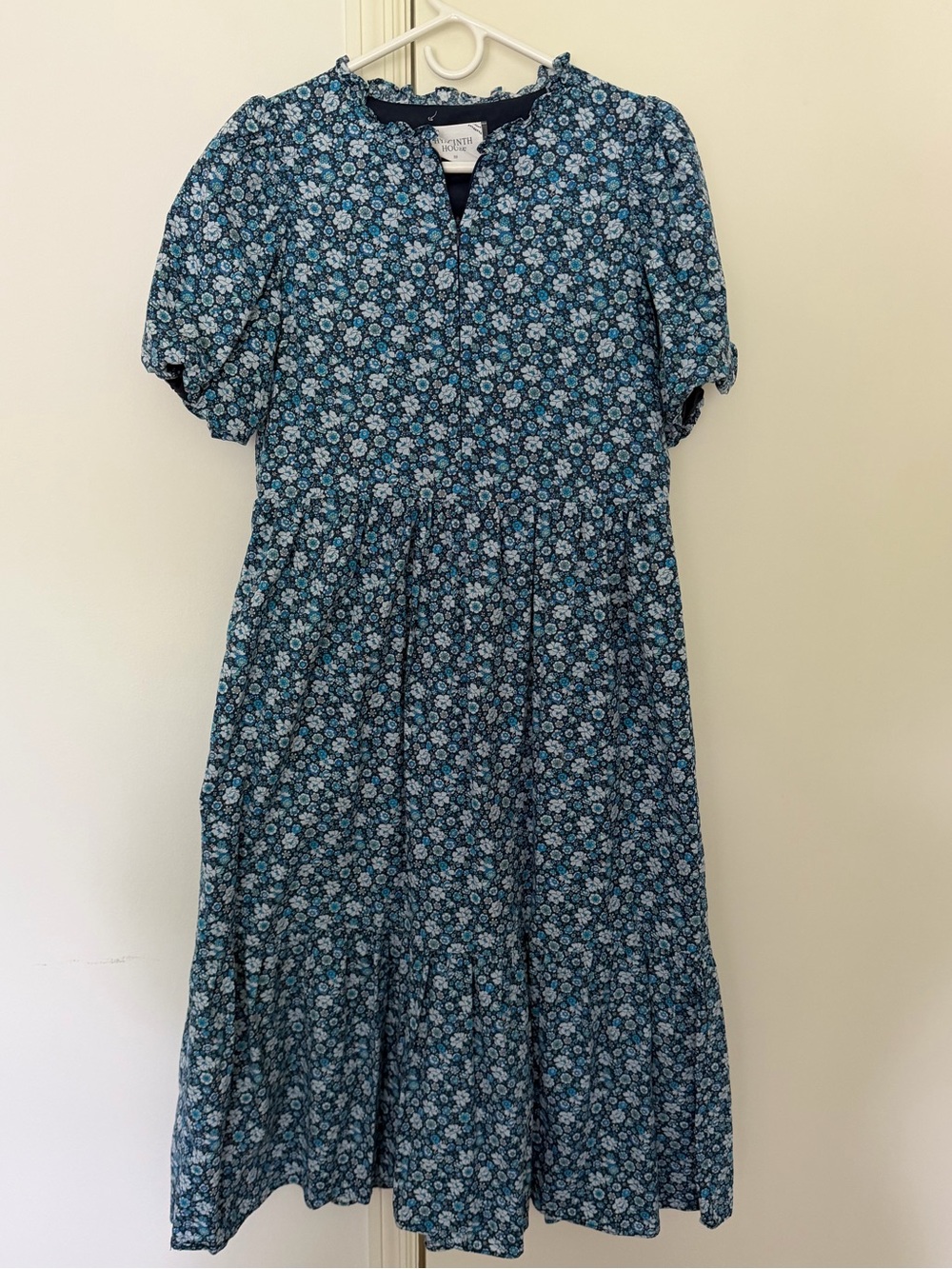 Tuckernuck Blue Floral Midi Dress - Picture 1 of 4